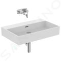 Ideal Standard Extra Umvadlo, 70x45 cm, s prepadom, bez otvoru na batriu, biela