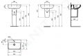 Ideal Standard i.Life S Umvadlo, 50x37 cm, s prepadom, otvor na batriu, biela