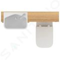 Ideal Standard i.Life S Umvadlo polozpustn, 50x36 cm, s prepadom, otvor na batriu vpravo, biela