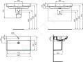 Ideal Standard i.Life B Umvadlo, 82x48 cm, s prepadom, s otvorom na batriu, biela