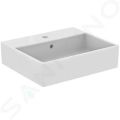 Ideal Standard i.Life B Umvadlo na dosku 50x42 cm, s prepadom, s otvorom na batriu, biela