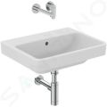 Ideal Standard i.Life B Umvadlo 55x44 cm, s prepadom, bez otvoru na batriu, biela