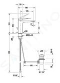 Duravit Tulum Umvadlov batria s vpustom, FreshStart, chrm