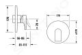 Duravit Tulum Sprchov batria pod omietku, chrm