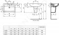 Ideal Standard Eurovit Umvadlo, 65x46x19 cm, s prepadom, 1 otvor na batriu, biela