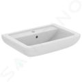 Ideal Standard Eurovit Umvadlo, 65x46x19 cm, s prepadom, 1 otvor na batriu, biela