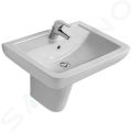 Ideal Standard Eurovit Umvadlo, 65x46x19 cm, s prepadom, 1 otvor na batriu, biela