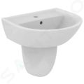 Ideal Standard Eurovit Umvadlo, 50x44 cm, s prepadom, otvor na batriu, biela