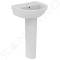 Ideal Standard Eurovit Umvadlo, 50x44 cm, s prepadom, otvor na batriu, biela