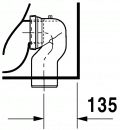 Duravit D-CODE vodorovn odpad