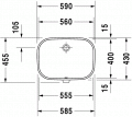 Duravit D-CODE 56 x 40 cm