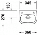 Duravit D-CODE 36 x 27 cm