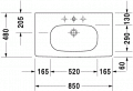 Duravit D-CODE 85 x 48 cm