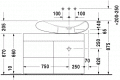 Duravit CIOTTOLO 87 x 53 cm