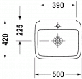 Duravit PURAVIDA 50 x 42 cm