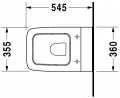 Duravit PURAVIDA hlbok splachovanie