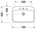 Duravit PURAVIDA 70 x 50 cm