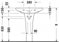 Duravit PURAVIDA 70 x 50 cm