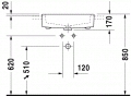 Duravit VERO  55 x 47 cm