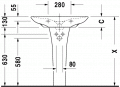 Duravit PURAVIDA 70 x 50 cm