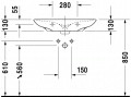 Duravit PURAVIDA 70 x 50 cm