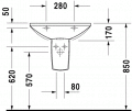 Duravit CARO 60 x 47 cm