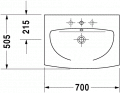 Duravit CARO 70 x 50,5 cm