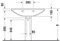 Duravit CARO 90 x 59,5 cm