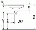 Duravit CARO 56 x 44,5 cm