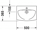 Duravit CARO 50 x 36,5 cm