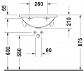 Duravit DARLING 61,5 x 55 cm