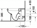 Duravit D-CODE vodorovn odpad