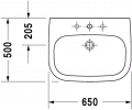 Duravit D-CODE 65 x 50 cm