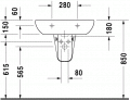 Duravit D-CODE 65 x 50 cm