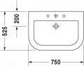 Duravit HAPPY D. 75 x 52,5 cm