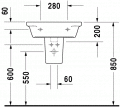 Duravit STARCK 2 55 x 47 cm