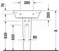 Duravit STARCK 2 60 x 50 cm