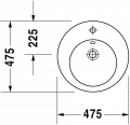 Duravit STARCK 2 priemer 47,5 cm