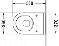 Duravit STARCK 3 vodorovn odpad