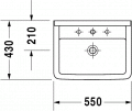 Duravit STARCK 3 55 x 43 cm