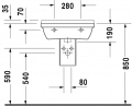 Duravit STARCK 3 55 x 43 cm