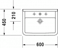 Duravit STARCK 3 60 x 45 cm