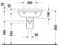 Duravit STARCK 3 60 x 45 cm