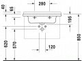 Duravit STARCK 3 70 x 49 cm