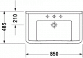 Duravit STARCK 3 85 x 48,5 cm