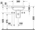 Duravit STARCK 3 50 x 26 cm