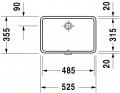 Duravit VERO  48,5 x 31,5 cm