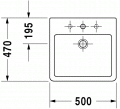 Duravit VERO  50 x 47 cm