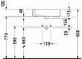 Duravit VERO  50 x 47 cm