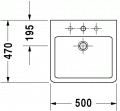 Duravit VERO  50 x 47 cm